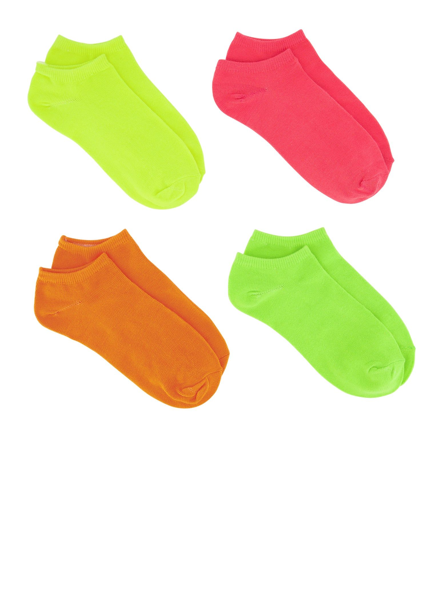 Neon Assorted Socks 4 Pack sold by Rainbow product image thumbnail 2