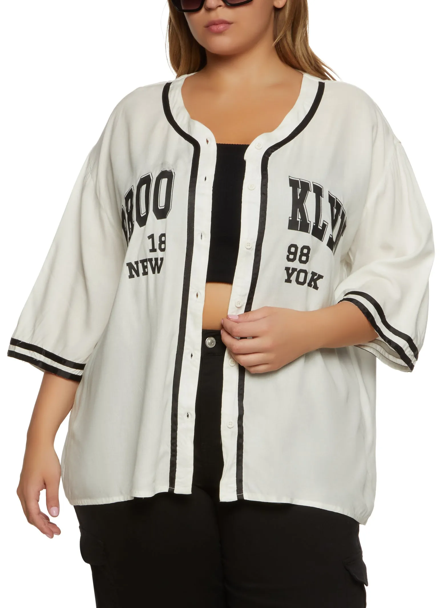 Plus Size Brooklyn 1898 New York Baseball Shirt sold by Rainbow