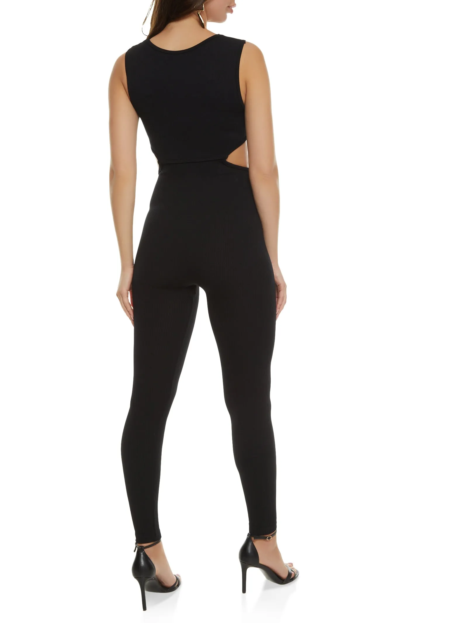 Scoop Neck Cut Out Tank Jumpsuit sold by Rainbow product image thumbnail 2