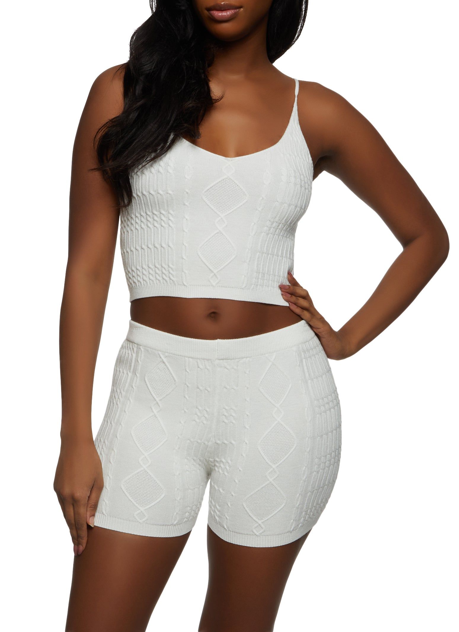 Cable Knit Cropped Cami sold by Rainbow product image thumbnail 2