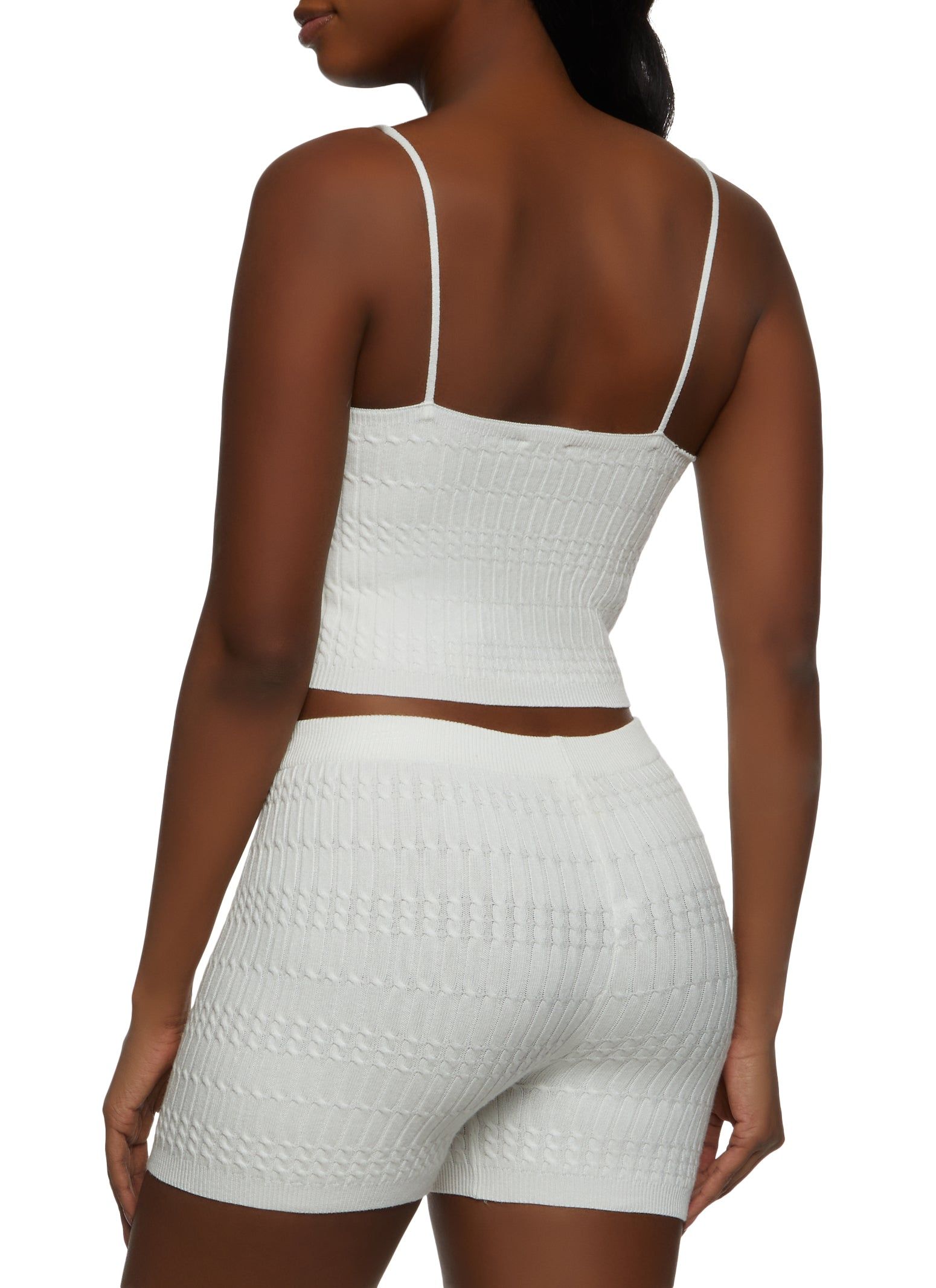 Cable Knit Cropped Cami sold by Rainbow product image thumbnail 3