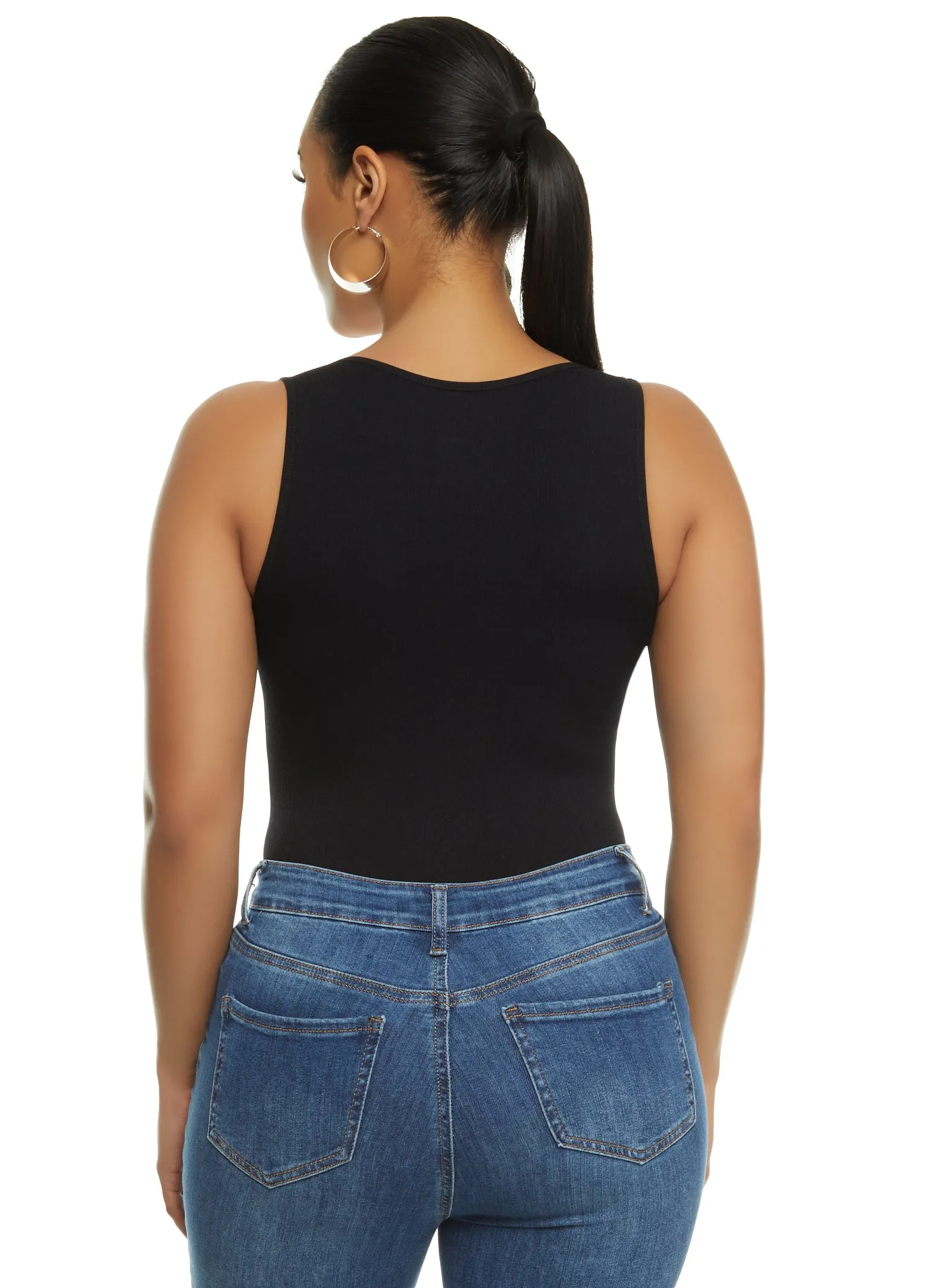 Half Zip Tank Bodysuit sold by Rainbow product image thumbnail 3