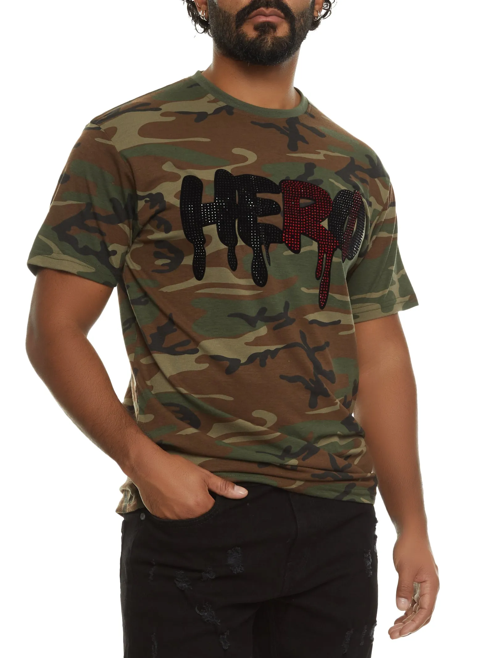 Plus Size Positive Vibes Bear Ruched Graphic Tee sold by Rainbow product image thumbnail 3