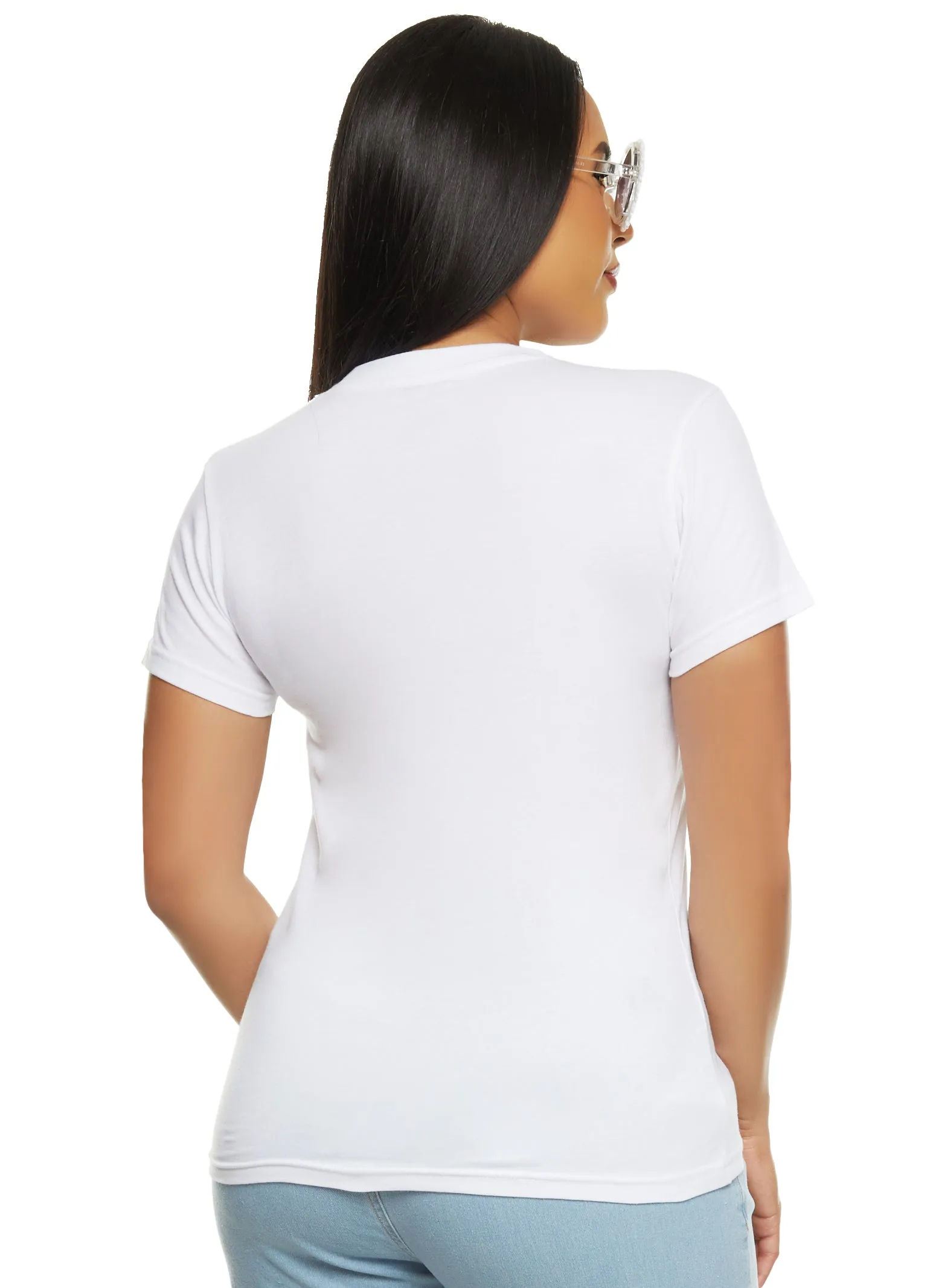 Basic Crew Neck Short Sleeve Tee sold by Rainbow product image thumbnail 2