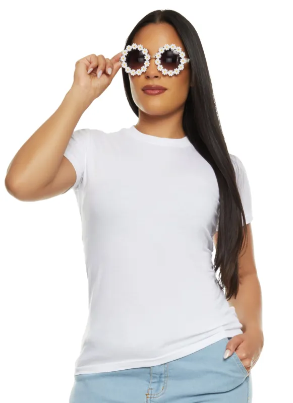 Basic Crew Neck Short Sleeve Tee sold by Rainbow