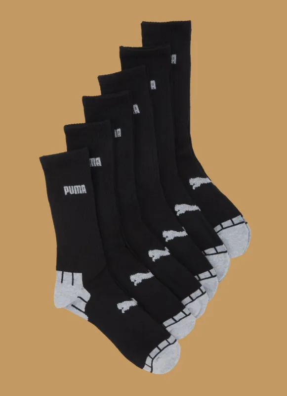Mens Puma Crew Socks 6 Pack sold by Rainbow