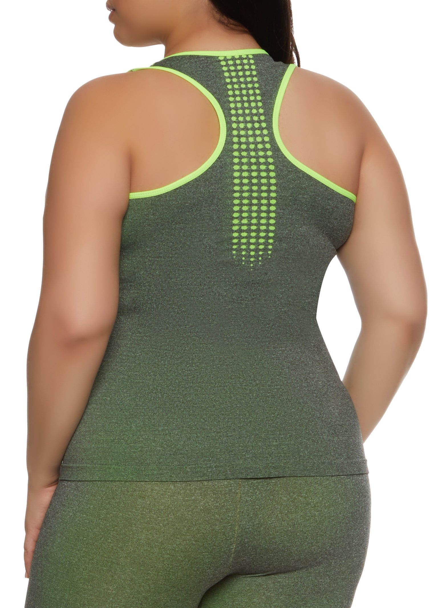 Plus Size Seamless Strong Graphic Racerback Tank Top sold by Rainbow product image thumbnail 3