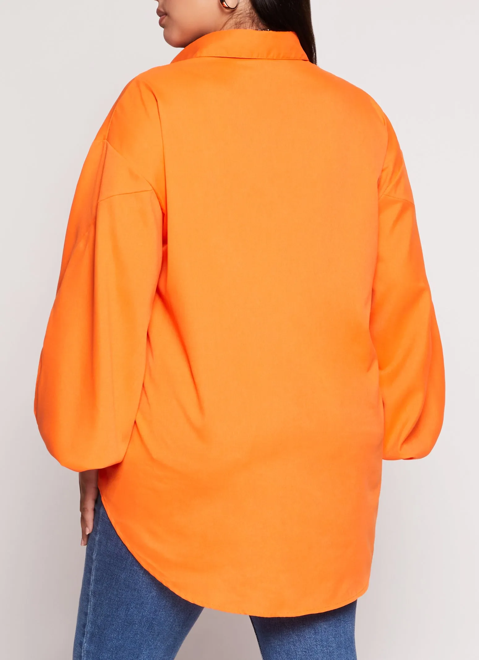 Plus Size Balloon Sleeve Tunic Shirt sold by Rainbow product image thumbnail 3