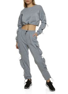 Toggle Drawstring Hem Pullover Hoodie sold by Rainbow