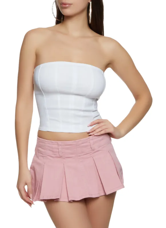 Almost Famous Denim Micro Mini Skort sold by Rainbow