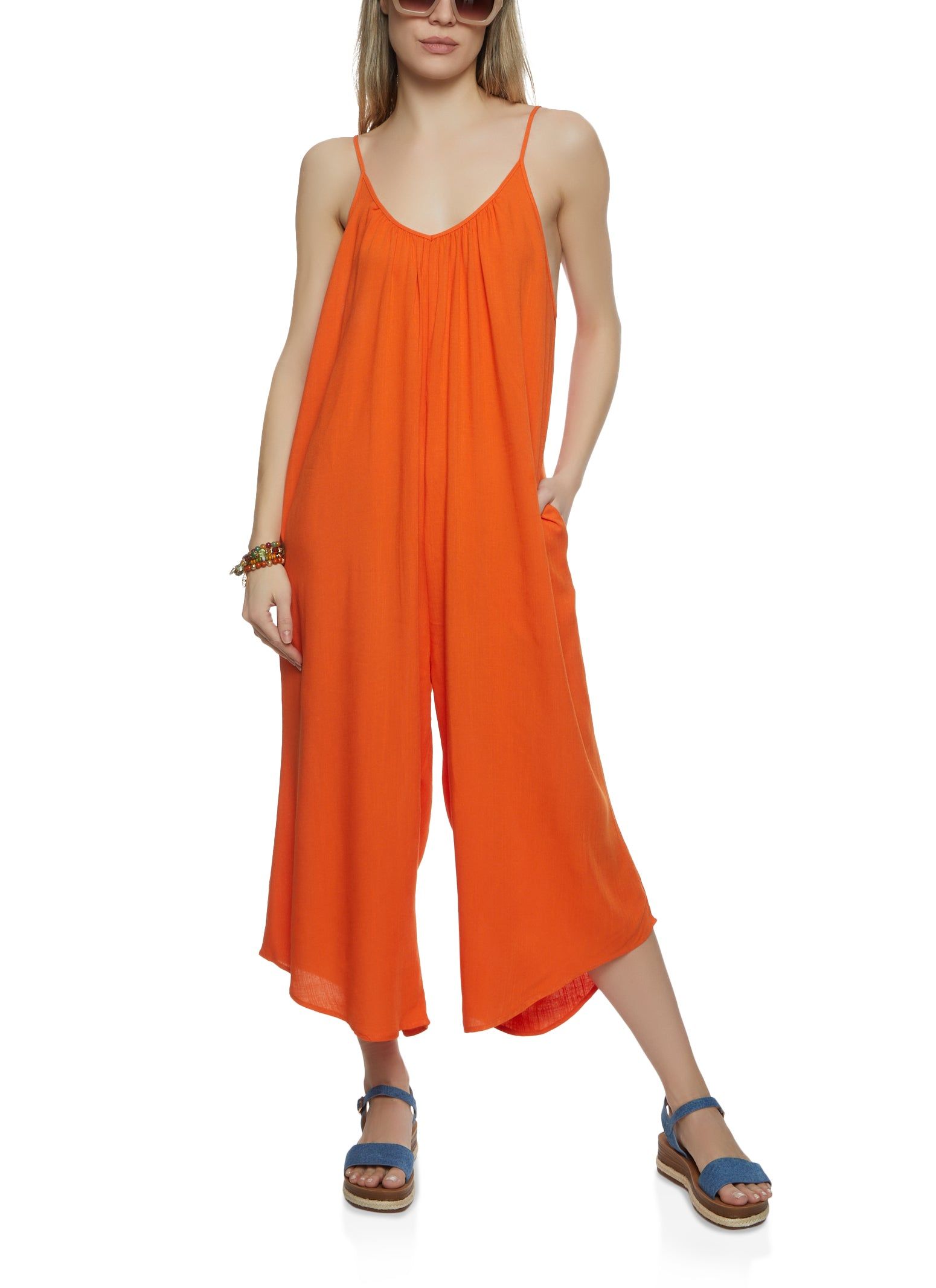 Cropped Wide Leg Jumpsuit sold by Rainbow