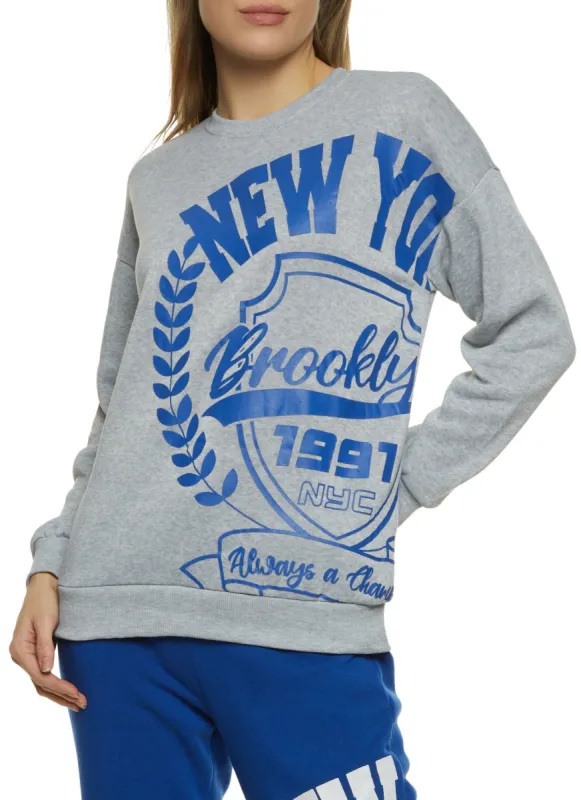 New York Graphic Crew Neck Sweatshirt sold by Rainbow
