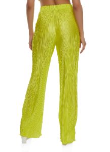 Plisse High Waist Wide Leg Pants sold by Rainbow