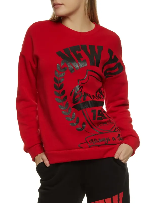 New York Graphic Crew Neck Sweatshirt sold by Rainbow