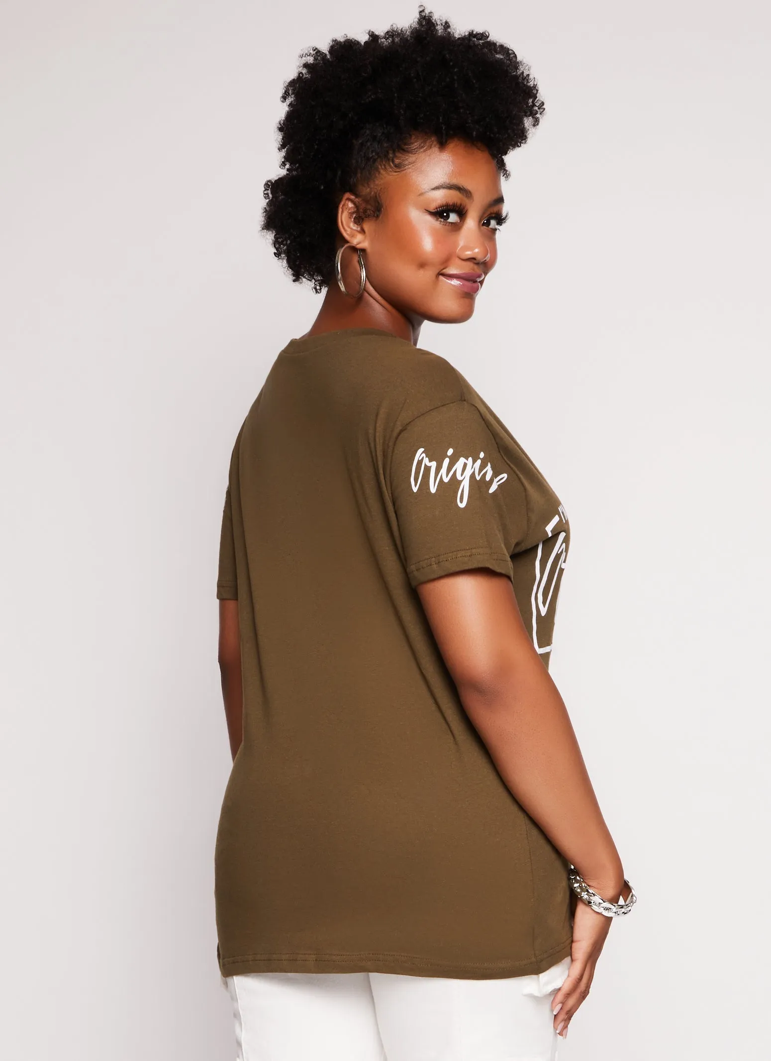 Plus Size Im Not Perfect But Im Original Laser Cut Graphic Tee sold by Rainbow product image thumbnail 3