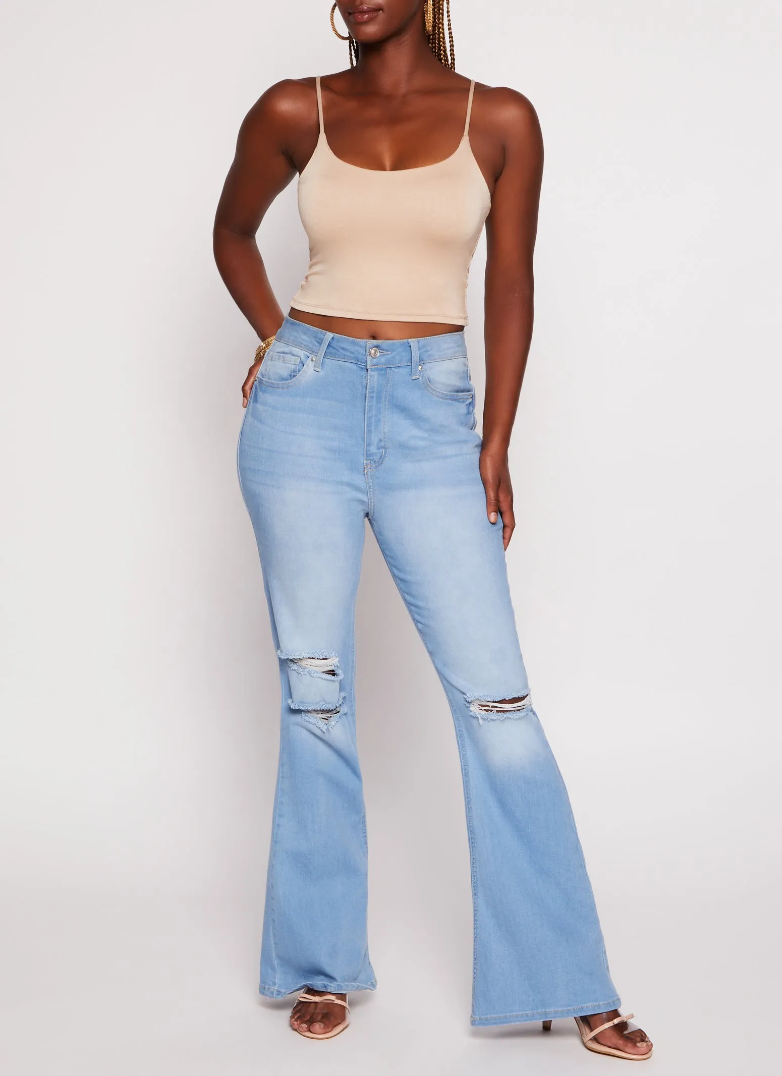 Double Lined Scoop Neck Cropped Cami sold by Rainbow product image thumbnail 2