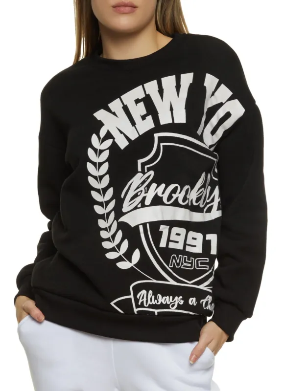 New York Graphic Crew Neck Sweatshirt sold by Rainbow