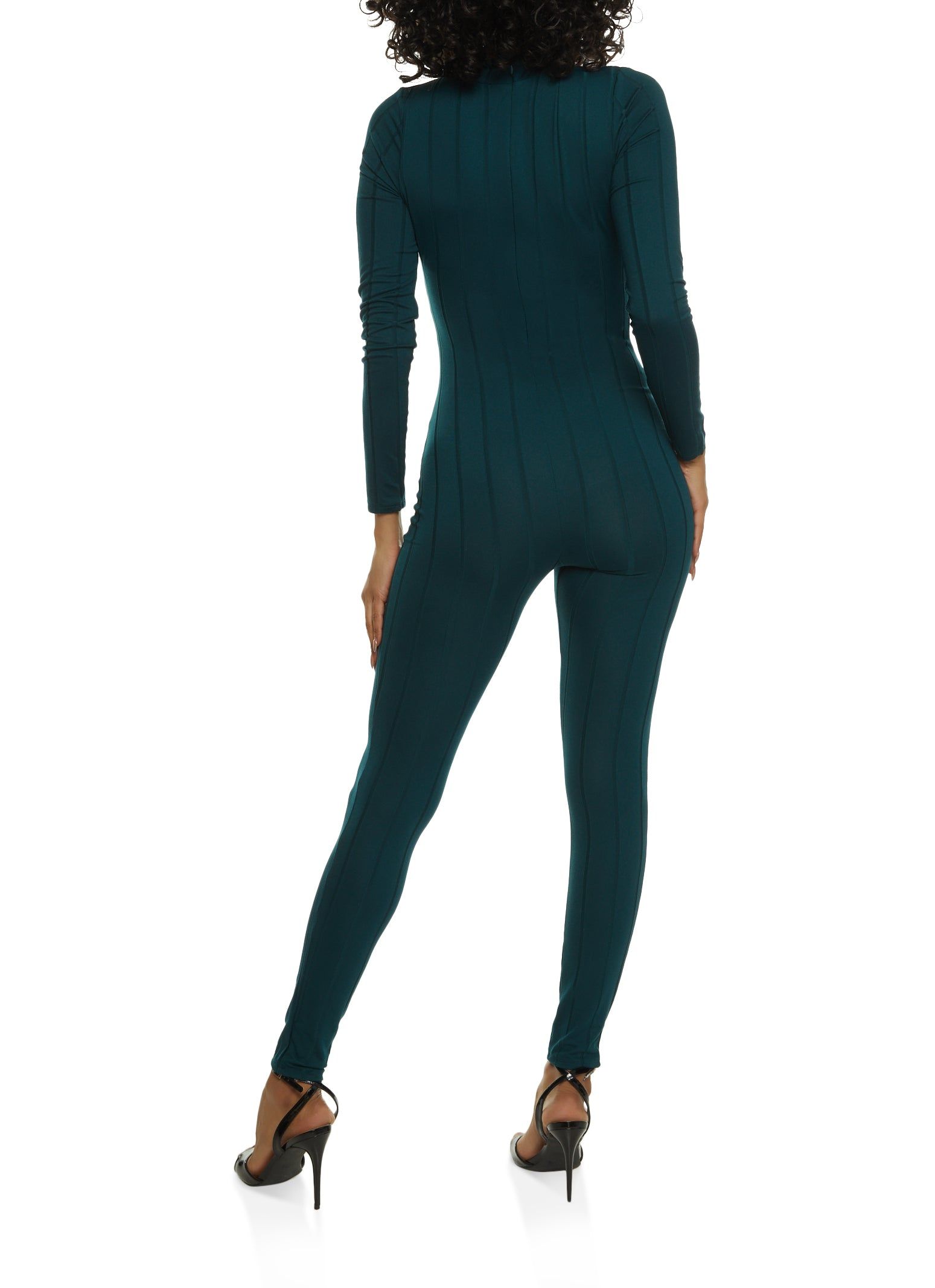 Long Sleeve Zip Neck Catsuit sold by Rainbow product image thumbnail 2