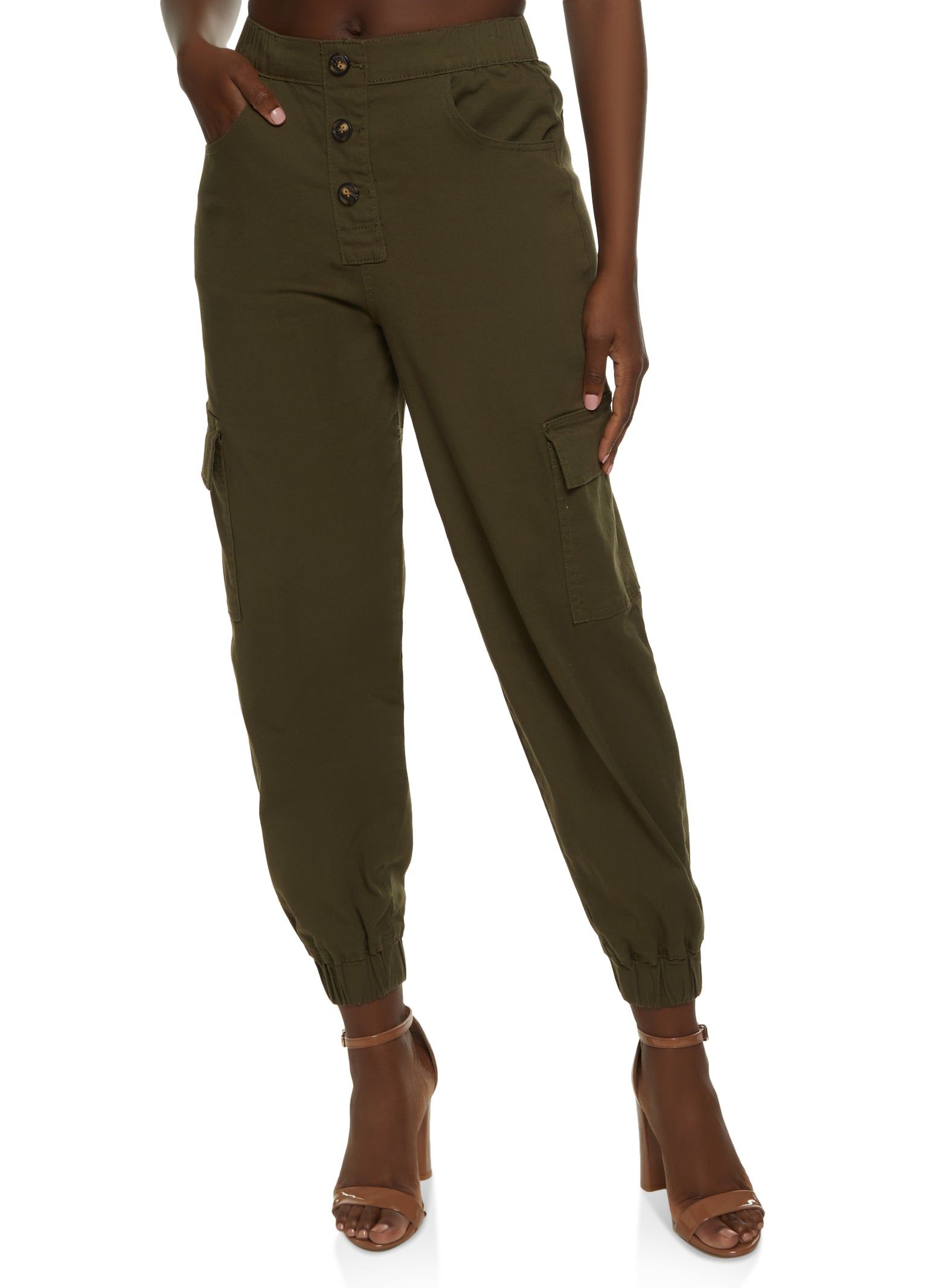 Triple Button Cargo Joggers sold by Rainbow product image thumbnail 2