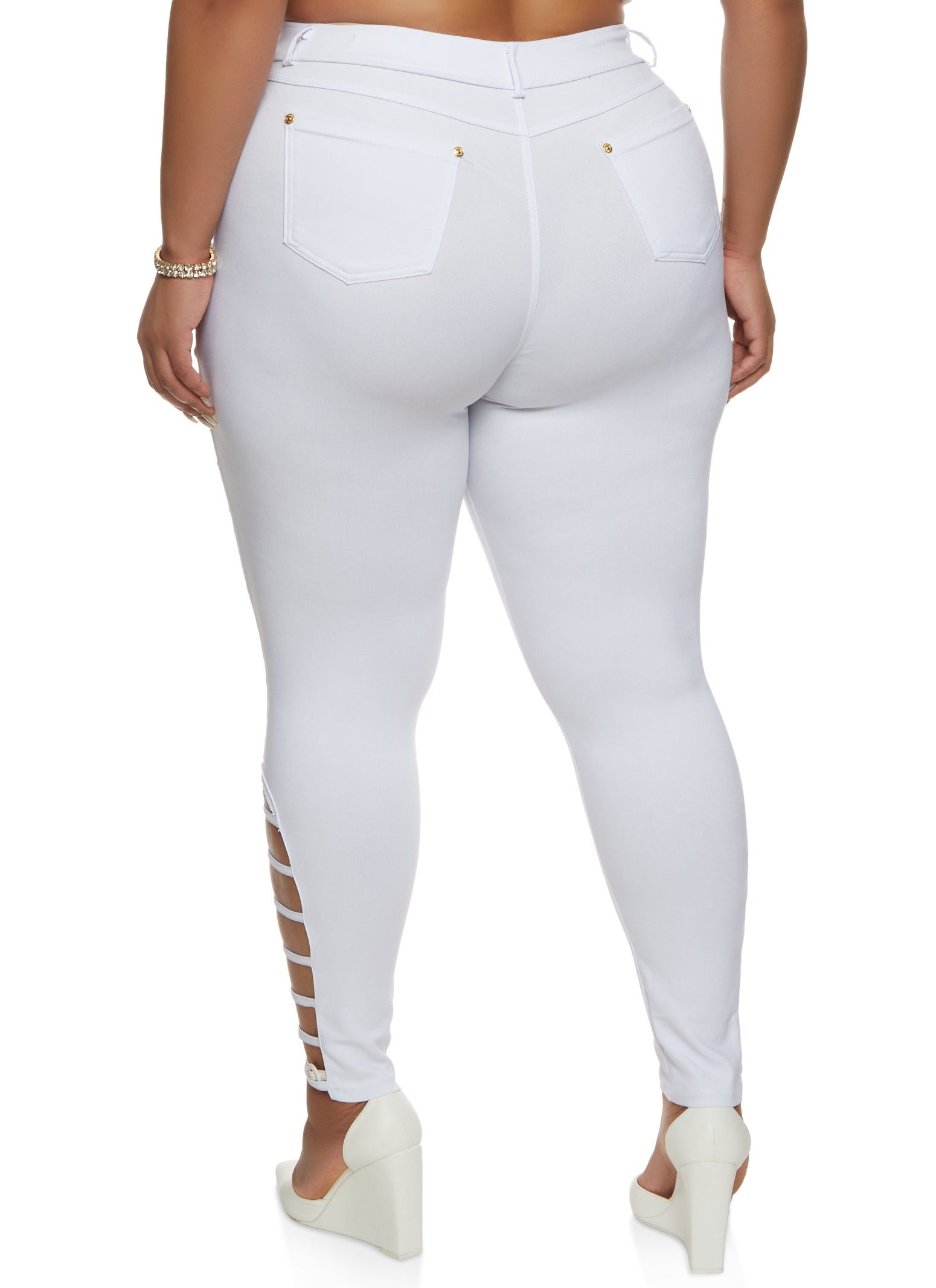 Plus Size Side Caged Detail Hyperstretch Pants sold by Rainbow product image thumbnail 2