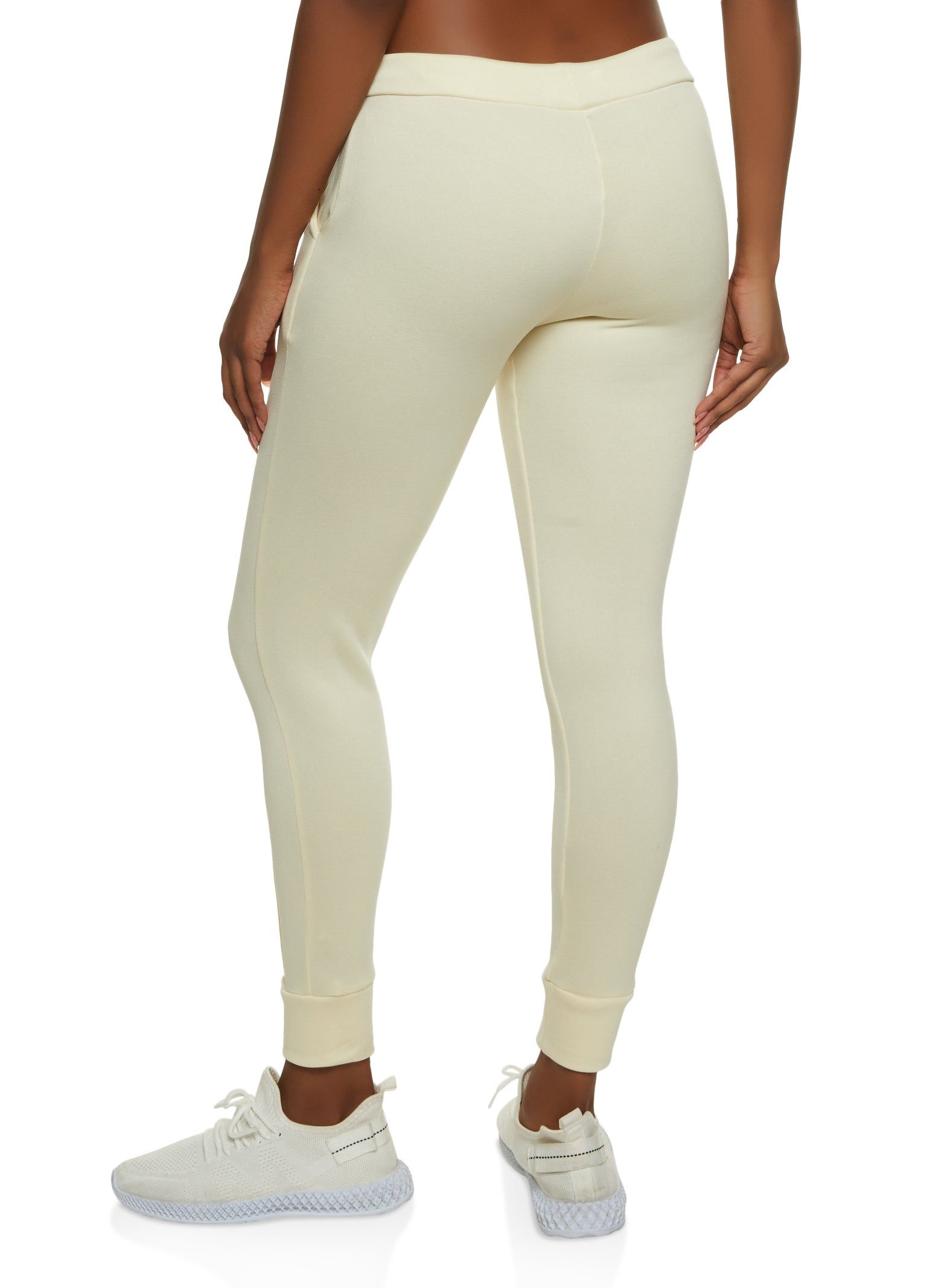 Solid Fleece Pintuck Joggers sold by Rainbow product image thumbnail 2