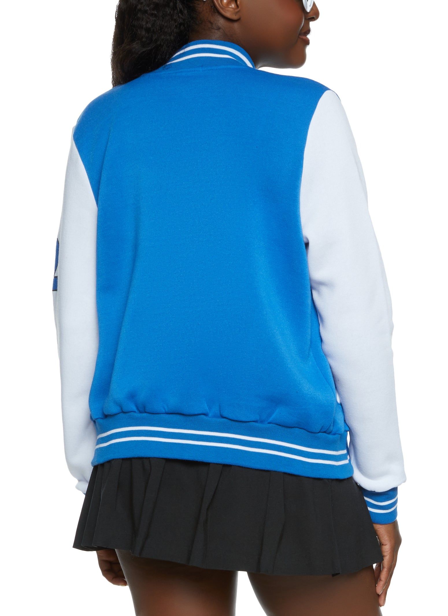 Fleece Graphic Patch Baseball Jacket sold by Rainbow product image thumbnail 2