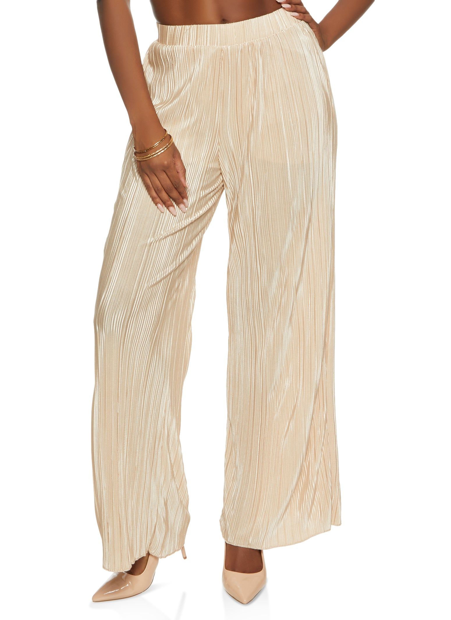 Plisse Palazzo Pants sold by Rainbow