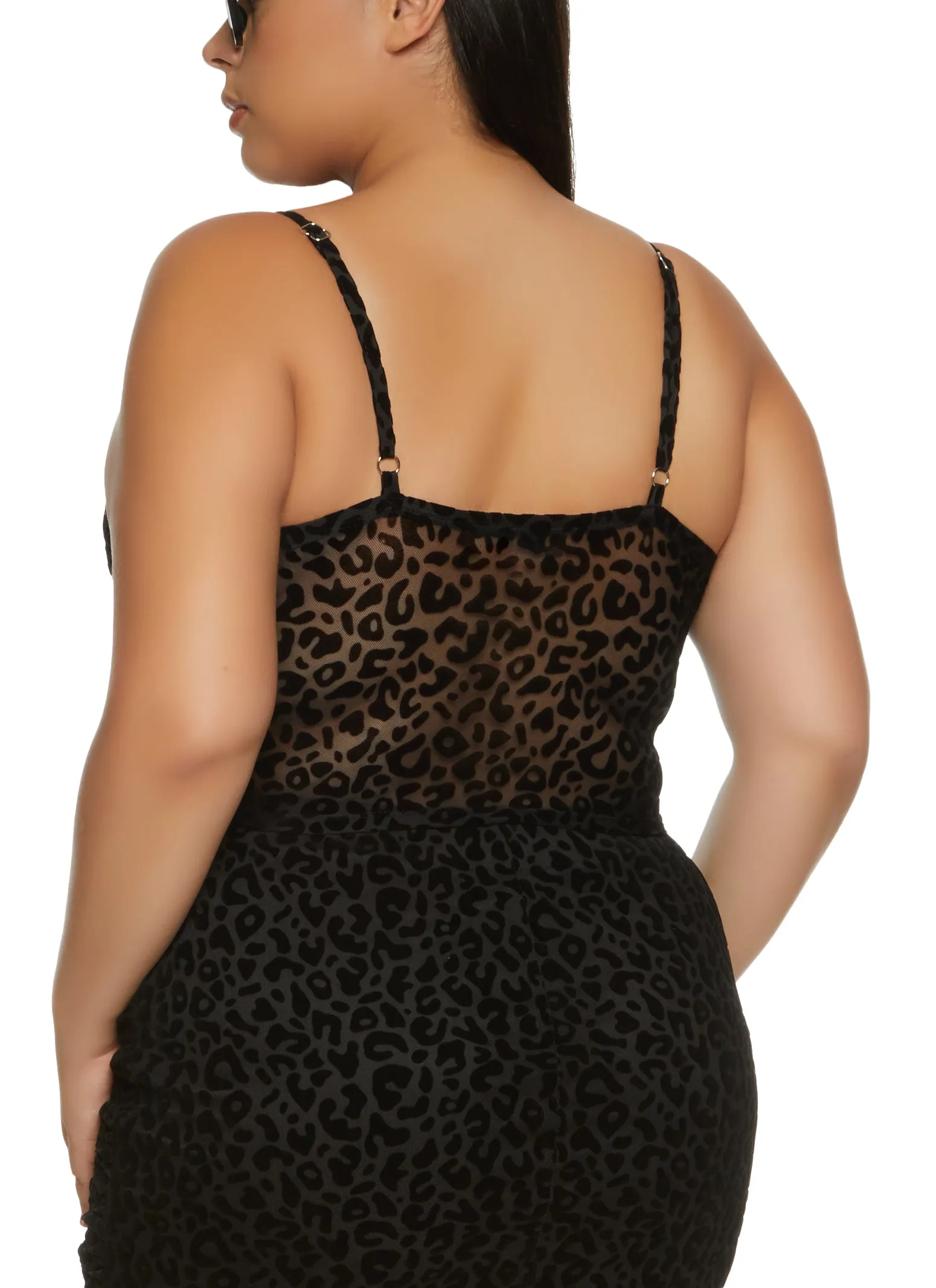 Plus Size Animal Print Mesh Bustier Top sold by Rainbow product image thumbnail 3
