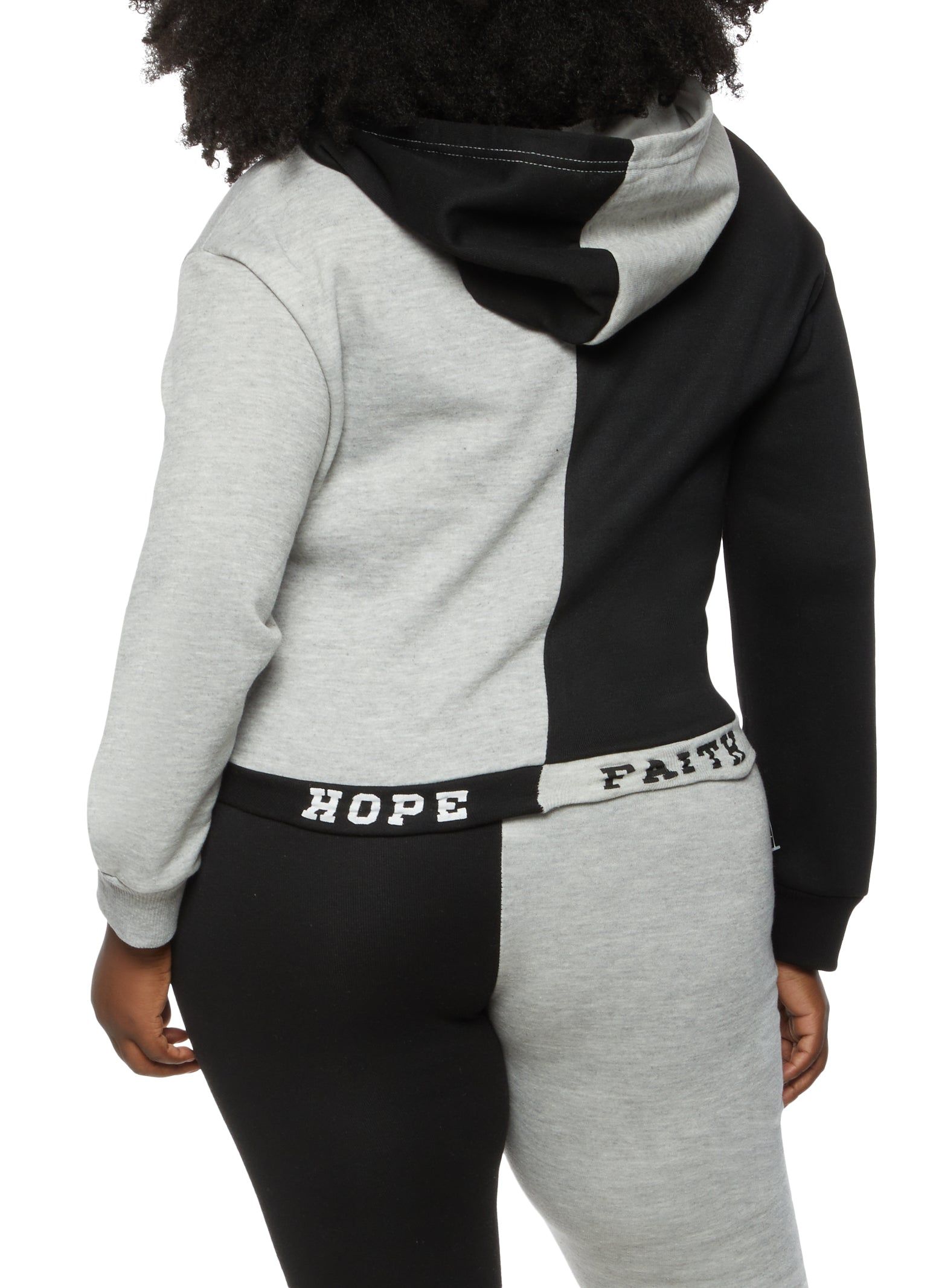 Plus Size Faith Two Tone Hoodie sold by Rainbow product image thumbnail 3