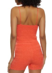 Cable Knit Cropped Cami sold by Rainbow