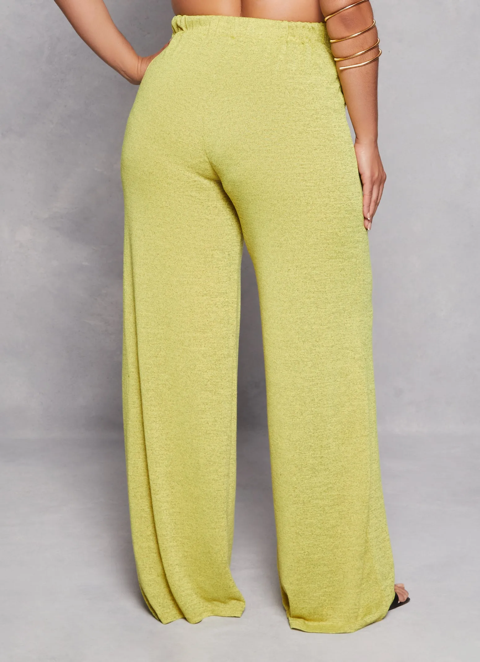 Plus Size Daisy Wide Leg High Waist Pants sold by Rainbow product image thumbnail 3