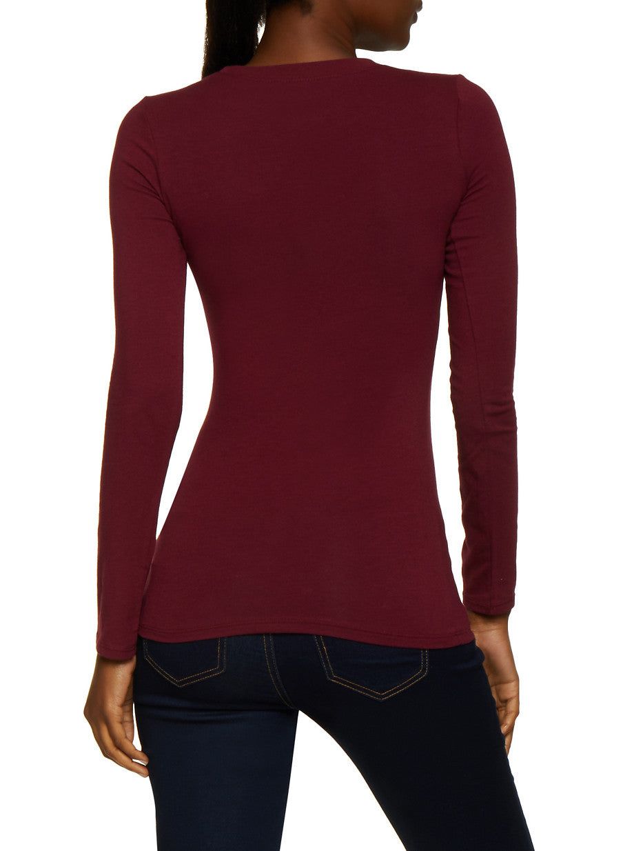 Long Sleeve Crew Neck Tee sold by Rainbow product image thumbnail 2