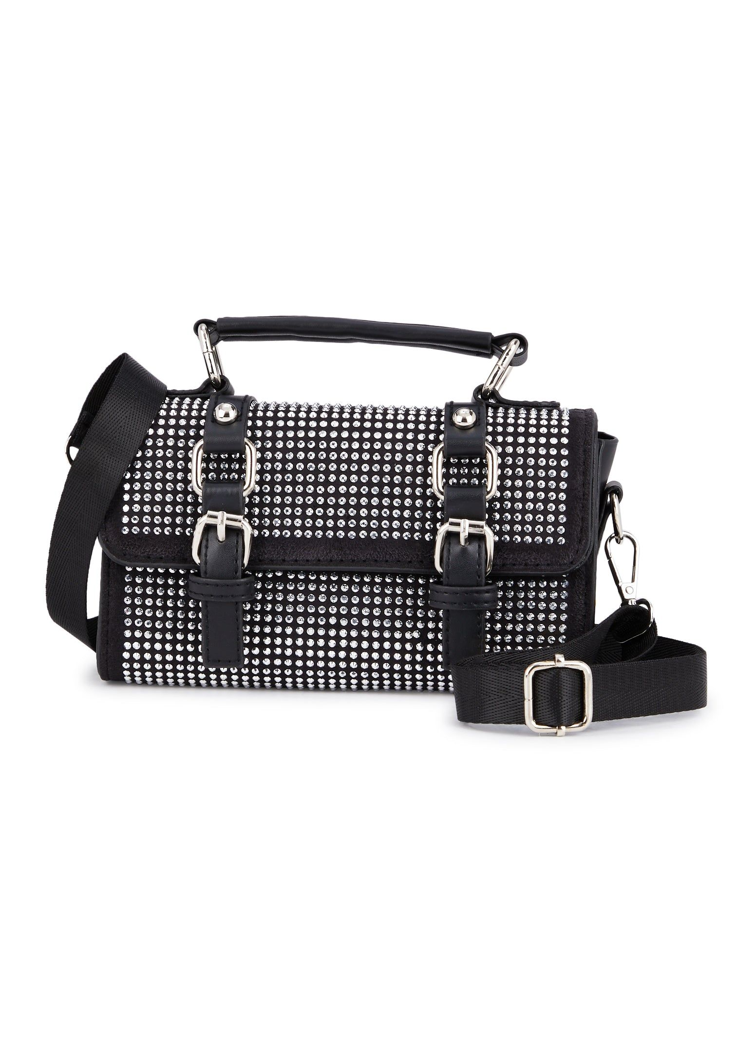 Rhinestone Double Buckle Crossbody Bag sold by Rainbow product image thumbnail 2