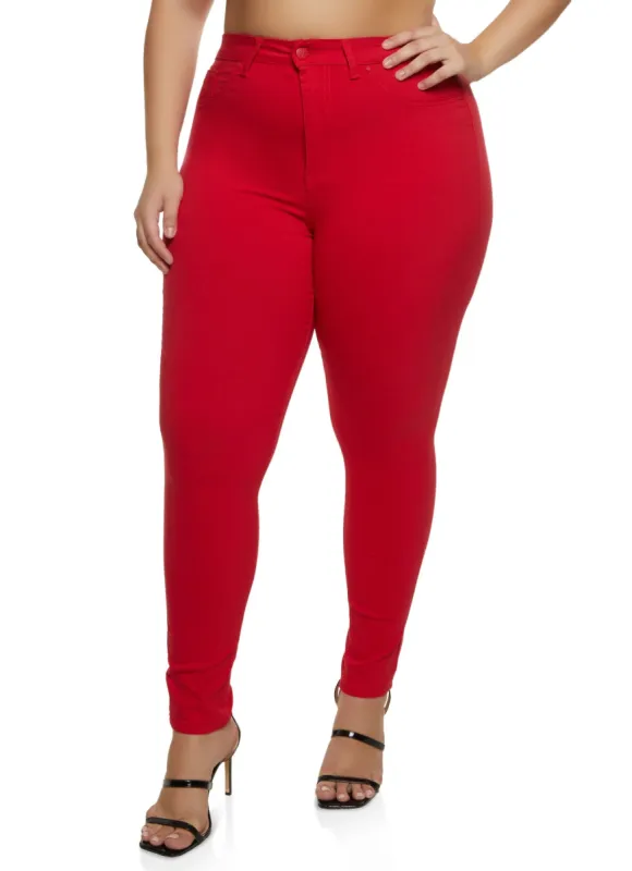 Plus Size Basic Hyperstretch Skinny Pants sold by Rainbow