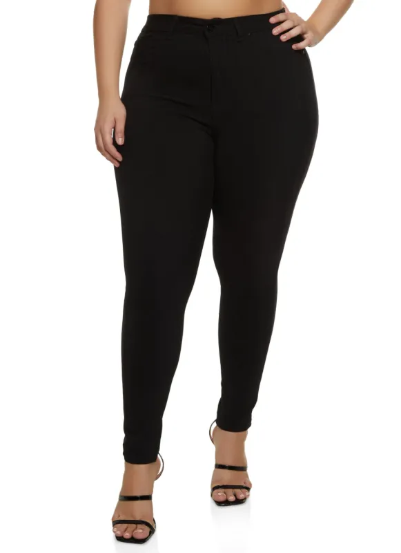 Plus Size Basic Hyperstretch Skinny Pants sold by Rainbow