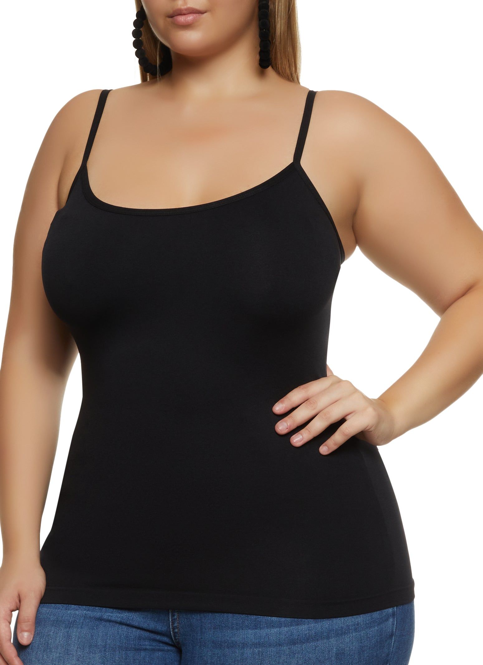 Plus Size Scoop Neck Seamless Cami sold by Rainbow
