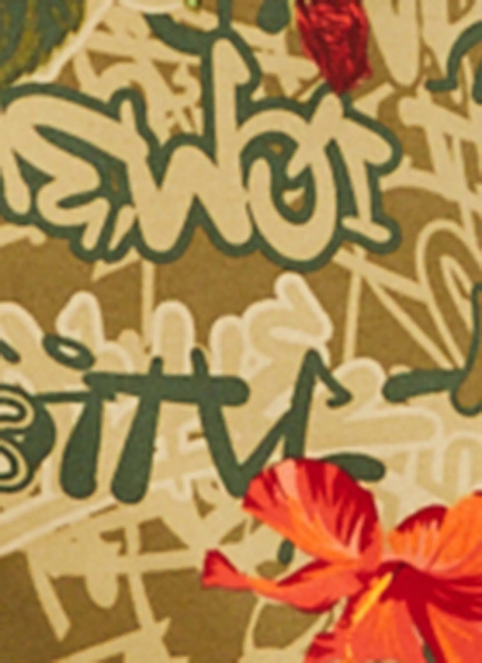 Cut Out Floral Graffiti Print Maxi Dress sold by Rainbow product image thumbnail 4