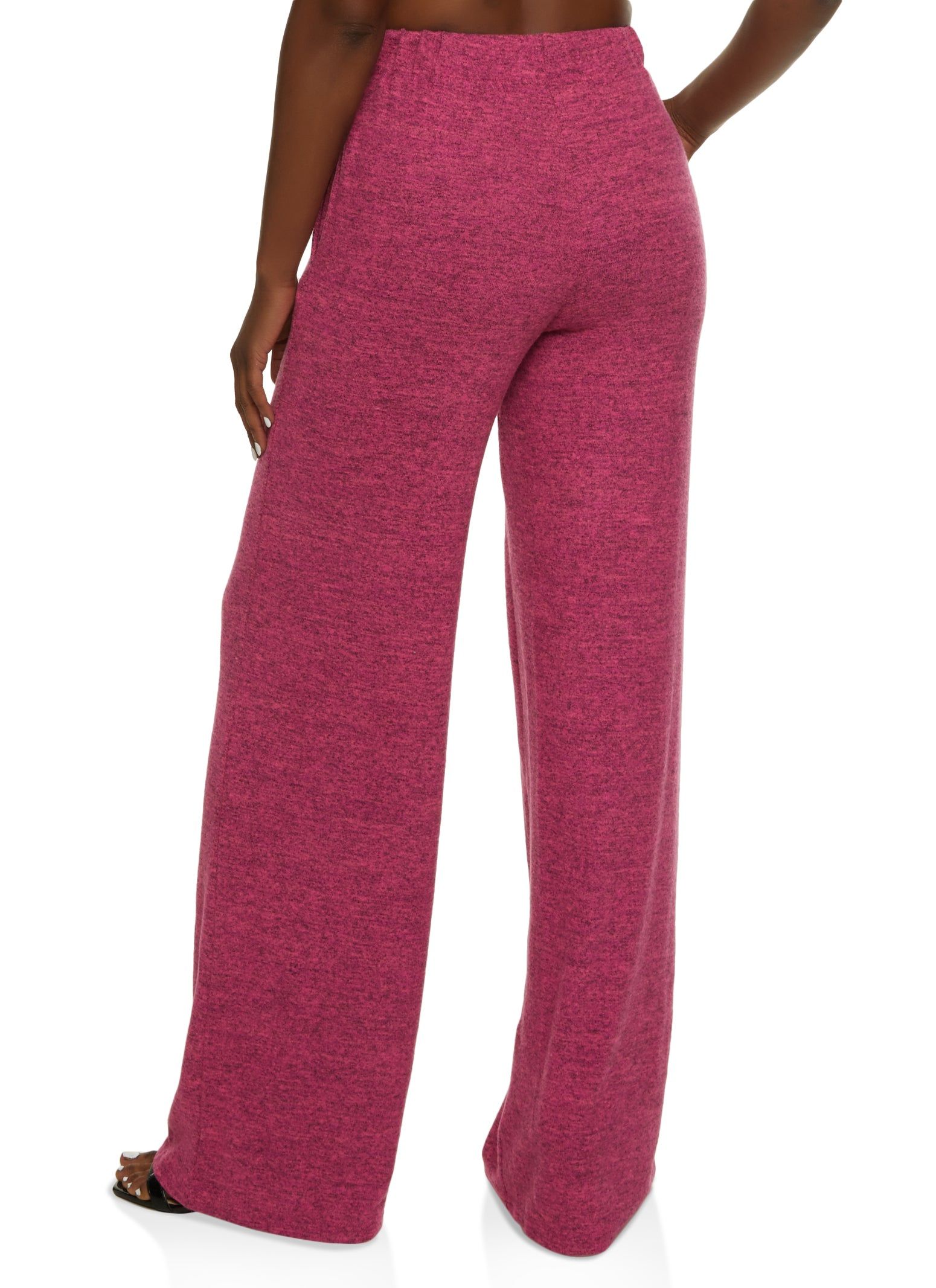 Brushed Knit High Waist Wide Leg Pants sold by Rainbow product image thumbnail 2