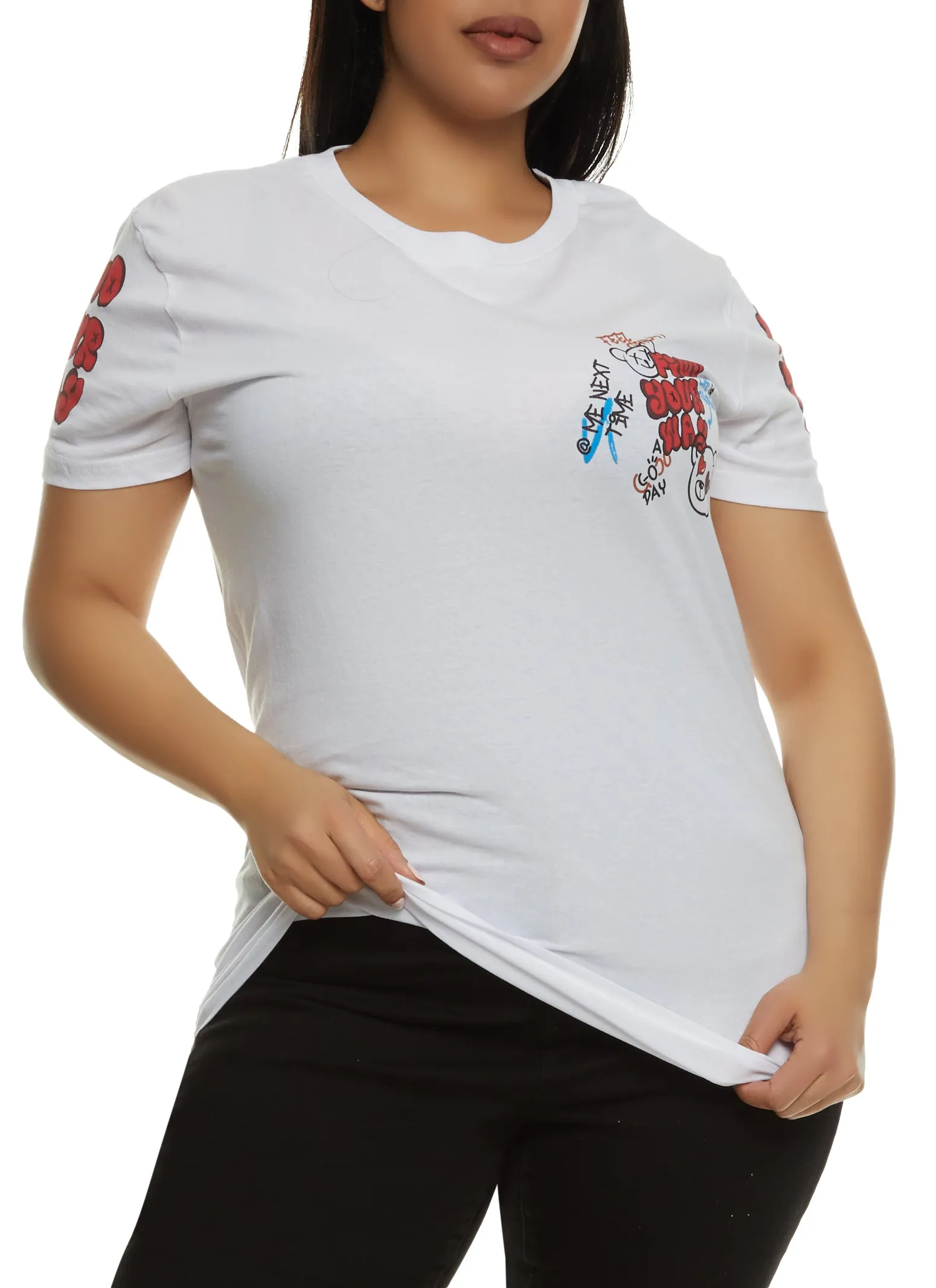 Plus Size Find Your Way Graffiti Graphic Tee sold by Rainbow product image thumbnail 2
