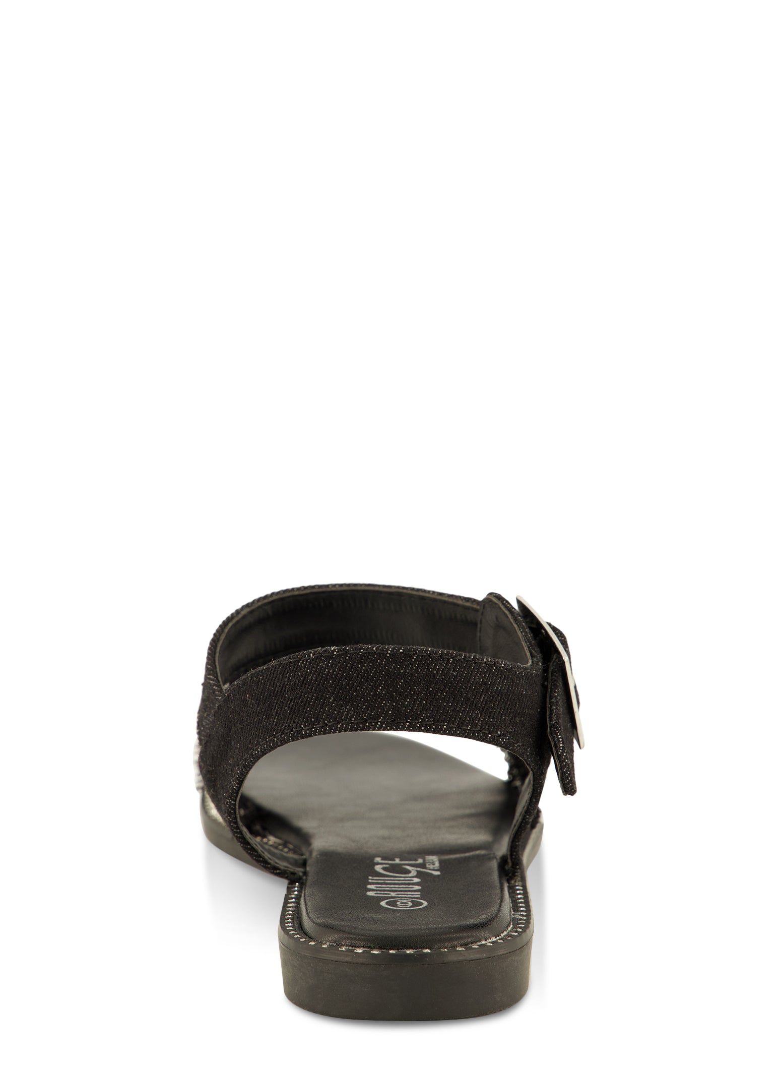 Frayed Denim Rhinestone Ankle Strap Sandals sold by Rainbow product image thumbnail 3