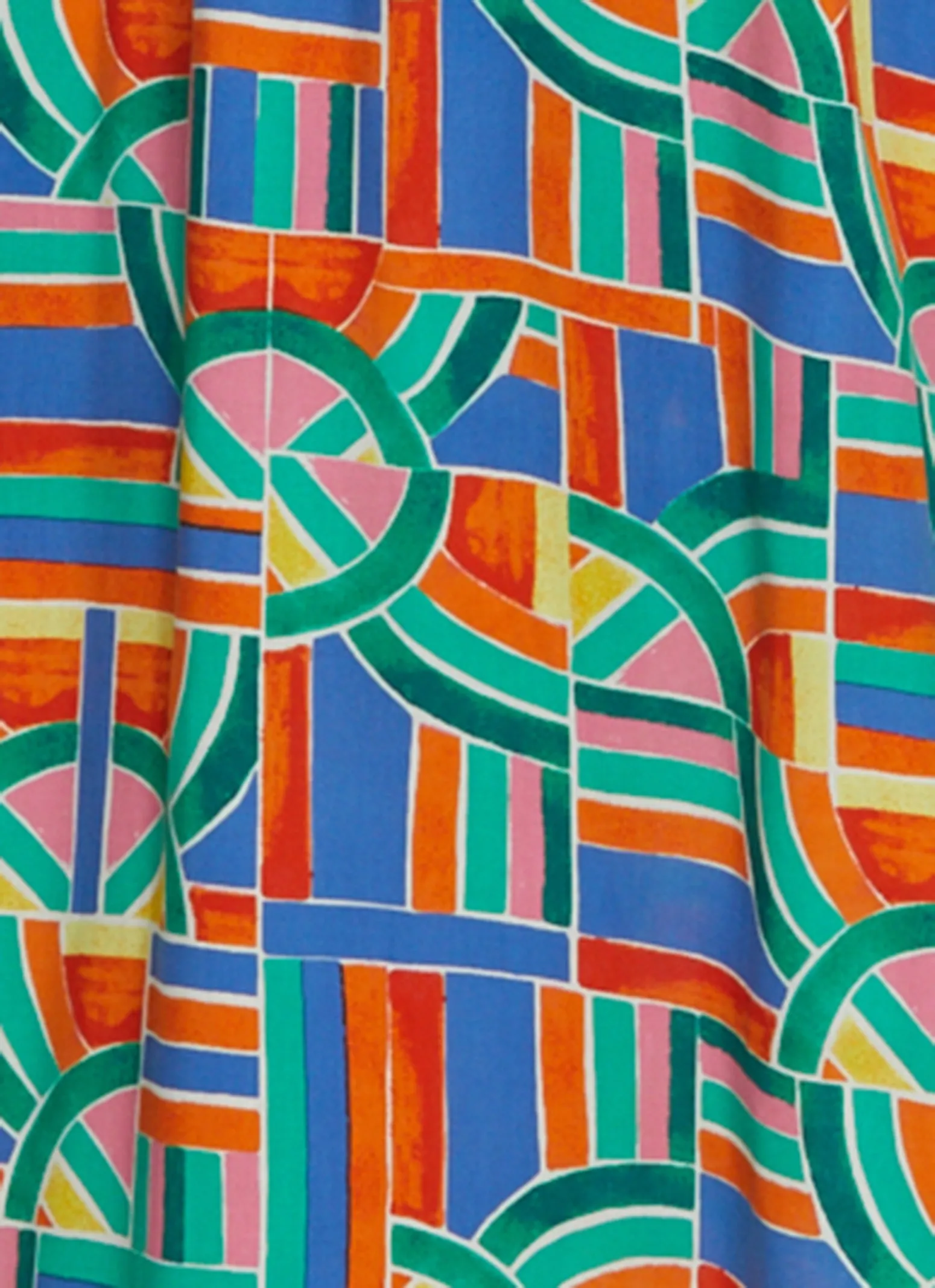 Plus Size Printed V Neck Maxi Dress sold by Rainbow product image thumbnail 4