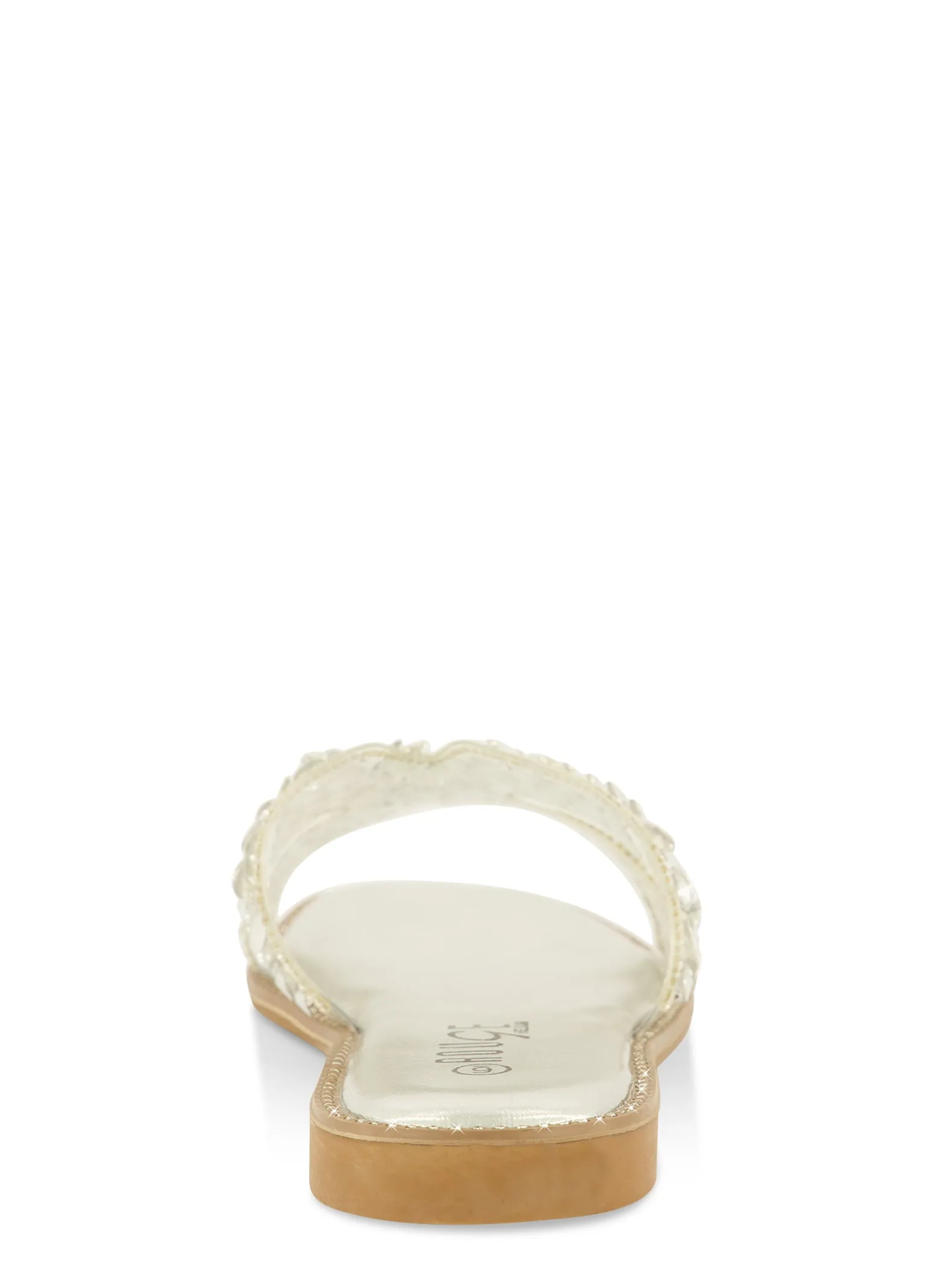 Studded Rhinestone H Band Slide Sandals sold by Rainbow product image thumbnail 3