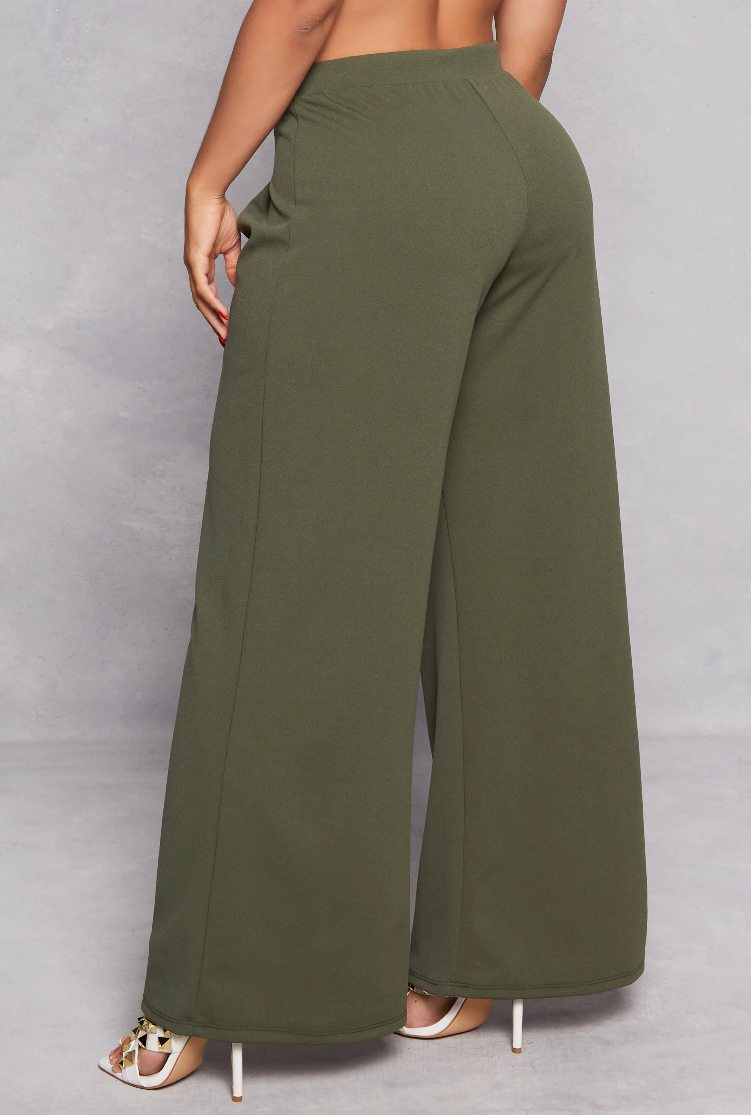 Pleated Detail Wide Leg Dress Pants sold by Rainbow product image thumbnail 3
