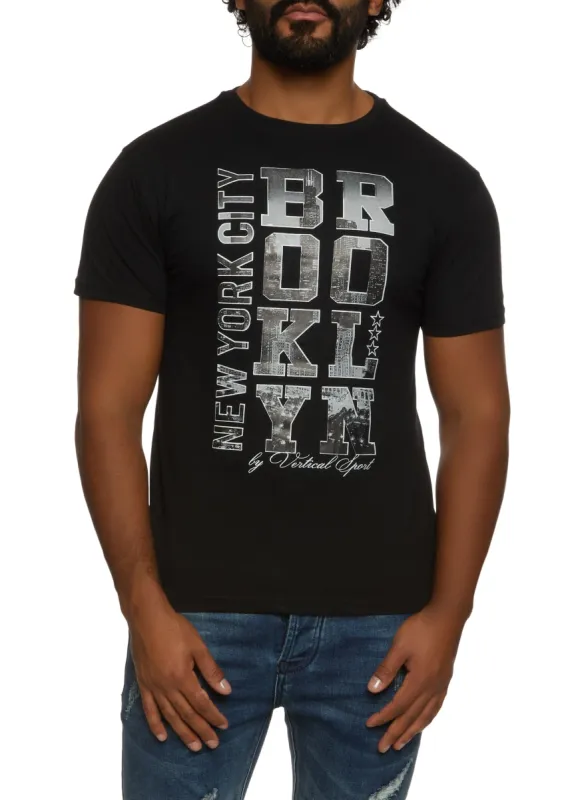Mens New York City Brooklyn Graphic Tee sold by Rainbow