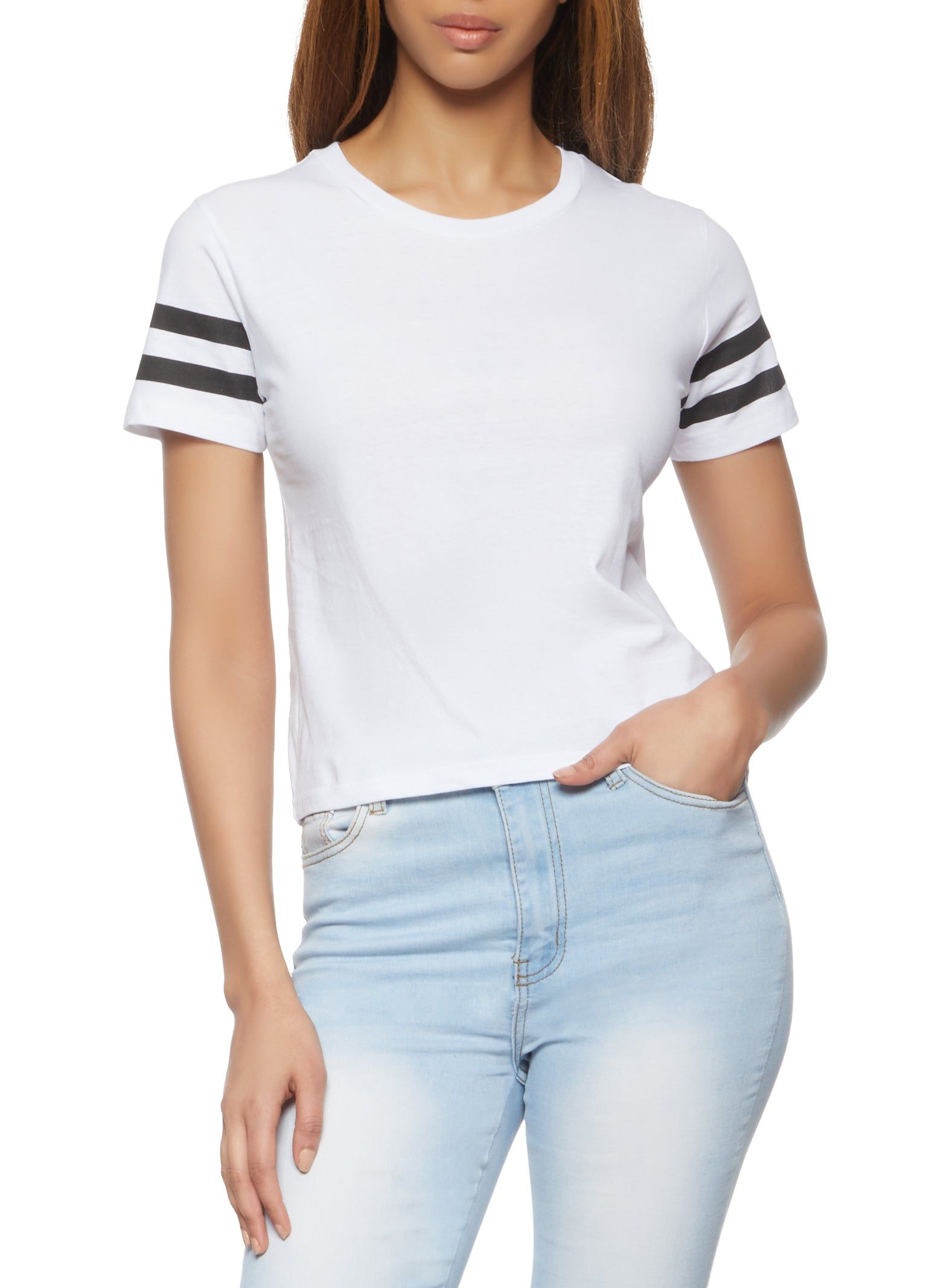 Varsity Stripe Tee sold by Rainbow