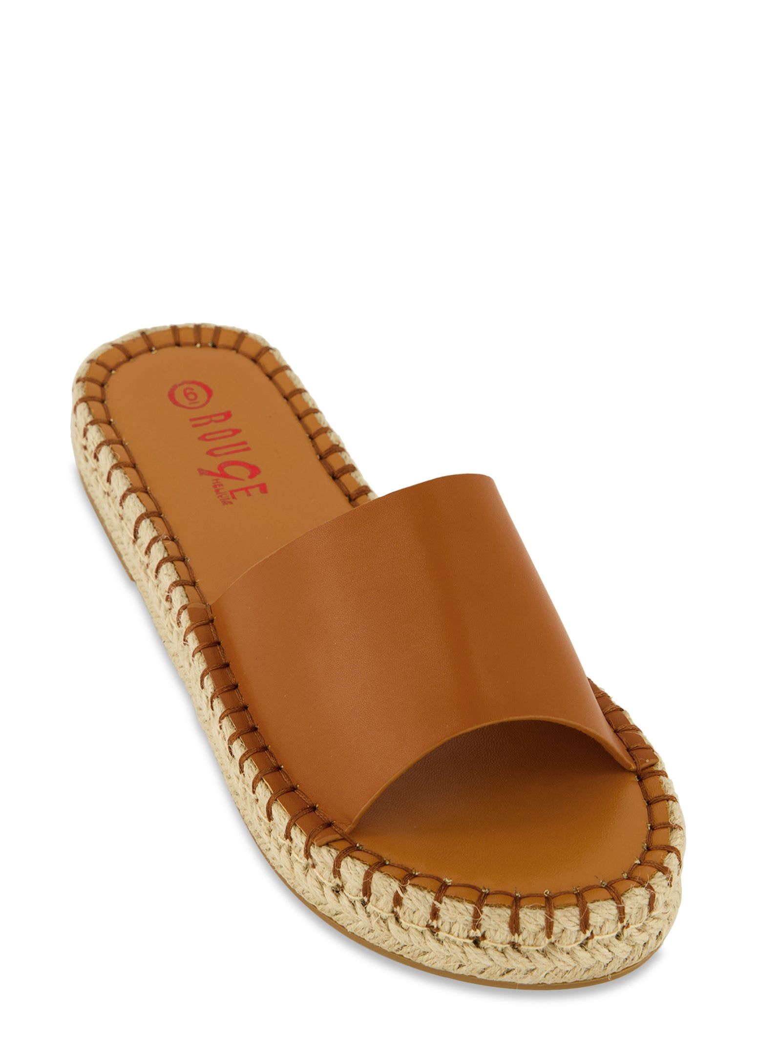 Espadrille Trim Slide Sandals sold by Rainbow