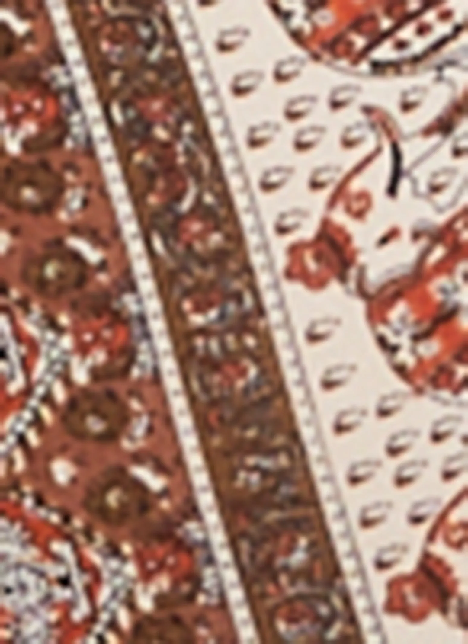 Paisley Border Print High Waist Flare Pants sold by Rainbow product image thumbnail 4