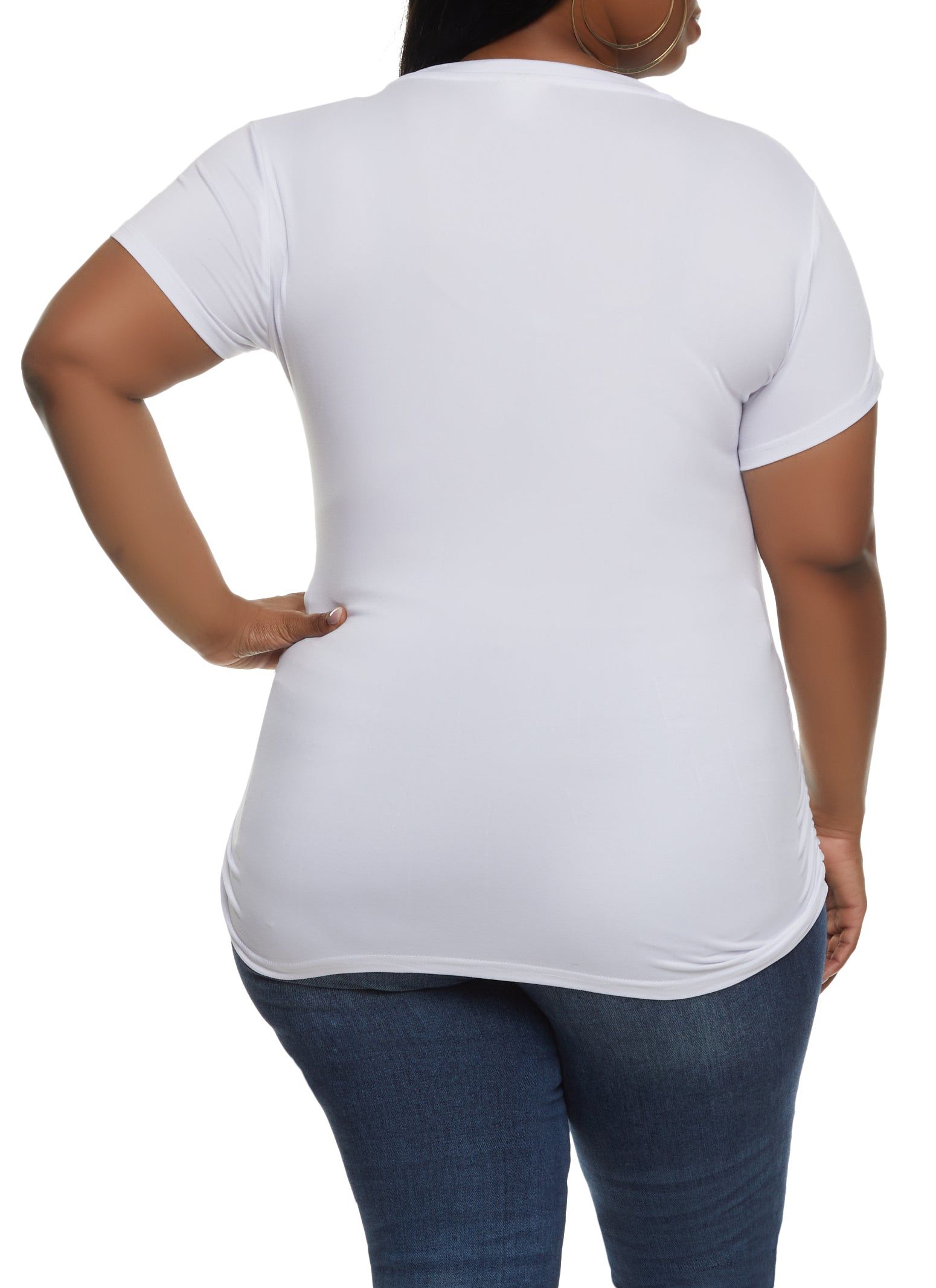 Plus Size Savage Queen Embossed Foil Graphic Tee sold by Rainbow product image thumbnail 2