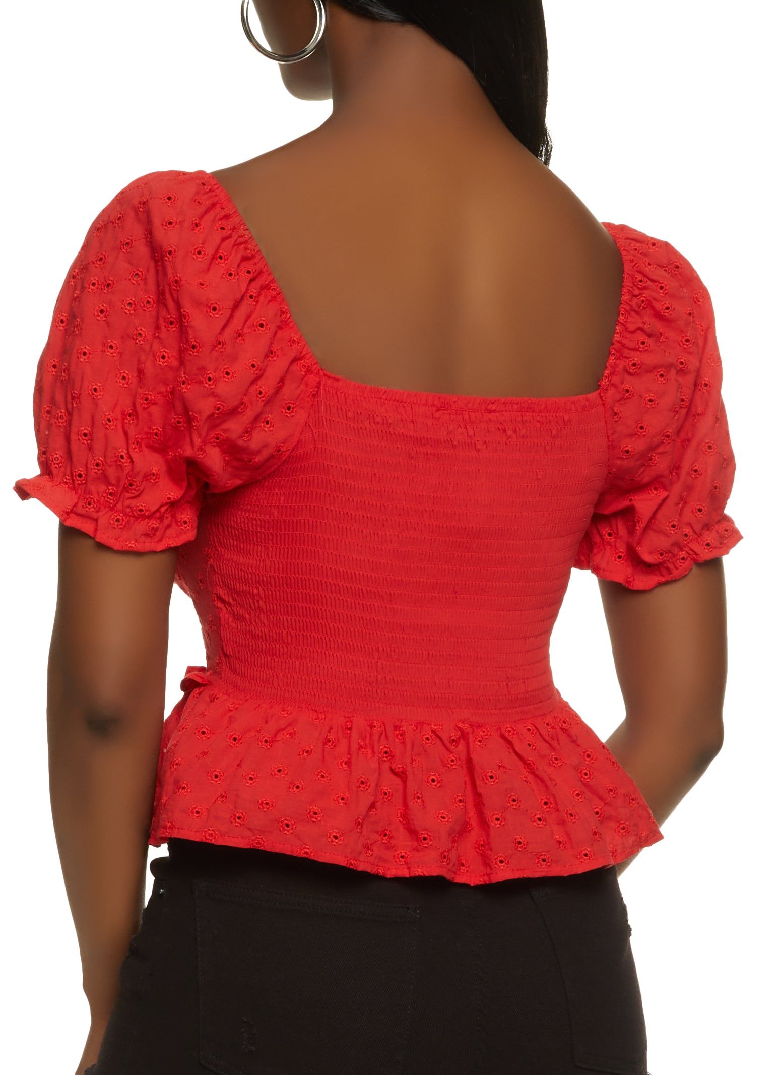 Eyelet Embroidered Smocked Top sold by Rainbow product image thumbnail 2