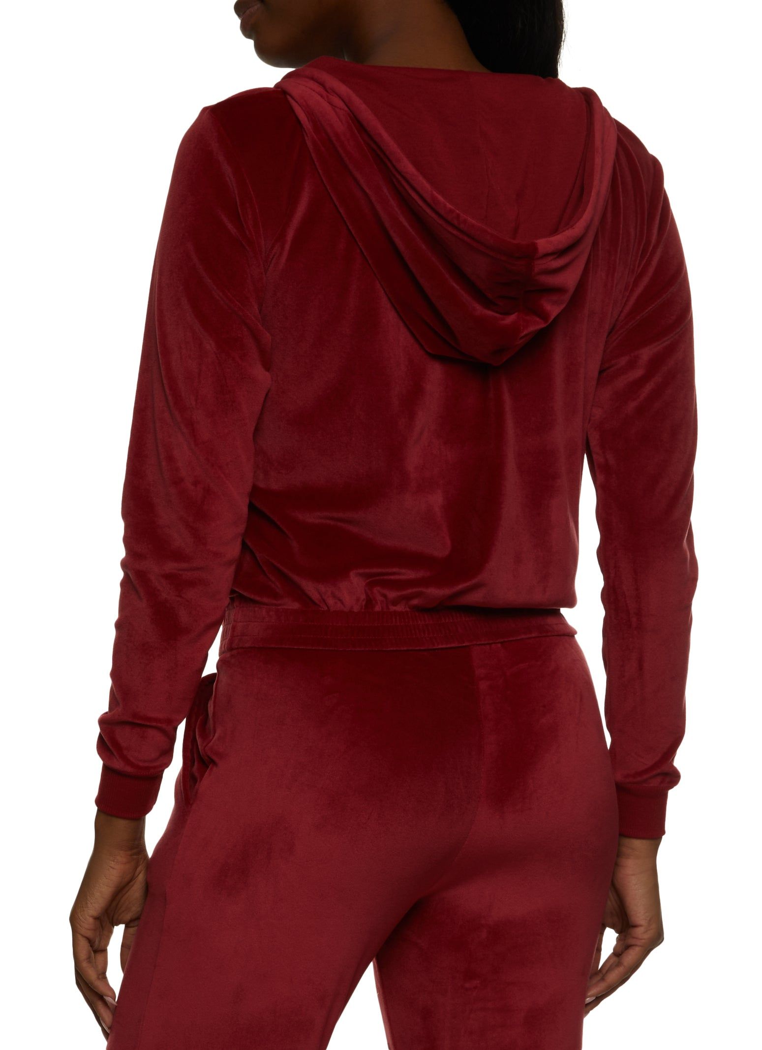 Velour Zip Up Hoodie sold by Rainbow product image thumbnail 3
